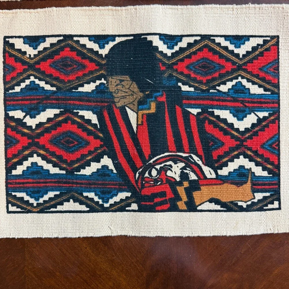 Southwestern‎ Placemats Lot El Paso Saddleblanket Cowboy Boots & Native